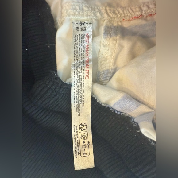 FREE PEOPLE Printed Fresh Start Pants - Size Medium Barrel Wide Leg Activewear - Picture 7 of 9